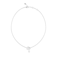 Guess Glamour Damen Halskette Silber Edelstahl - JUBN06051JWRHT-U