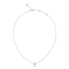 Guess Lily Damen Halskette Silber 46 cm