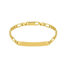 Herren-ID-Armband aus 18 Karat Gold – 750er Goldarmband mit Gravurplatte - MFC140GGT