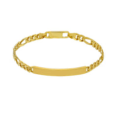 Herren-ID-Armband aus 18 Karat Gold – 750er Goldarmband mit Gravurplatte - MFC160GGT