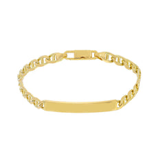 Herren-ID-Armband aus 18 Karat Gold – 750er Goldarmband mit Gravurplatte - MTM140GGT