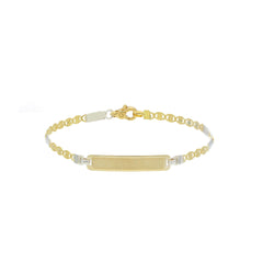 Herren-ID-Armband aus 18 Karat Gold – 750er Goldarmband mit Gravurplatte172775