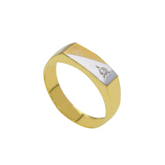 Bague homme en or 18 carats – Bague en or 750 pour homme - 128158