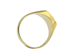 Bague homme en or jaune 750/18 carats - 129895