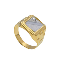 Bague homme en or 18 carats – Bague en or 750 pour homme - 137496