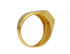 Herrenring 18 Karat Gold - 750 Goldring für Männer - 188002