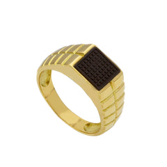 Bague homme en or 18 carats – Bague en or 750 pour homme - 204088