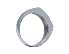 Herrenring 18 Karat Weiss- / Roségold - 750 Goldring für Männer - 208220