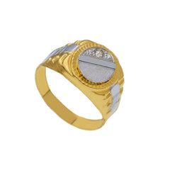 Bague homme en or 18 carats – Bague en or 750 pour homme - 211658