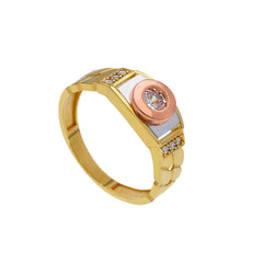 Herrenring 18 Karat Gold – 750 Goldring für Männer - 214045