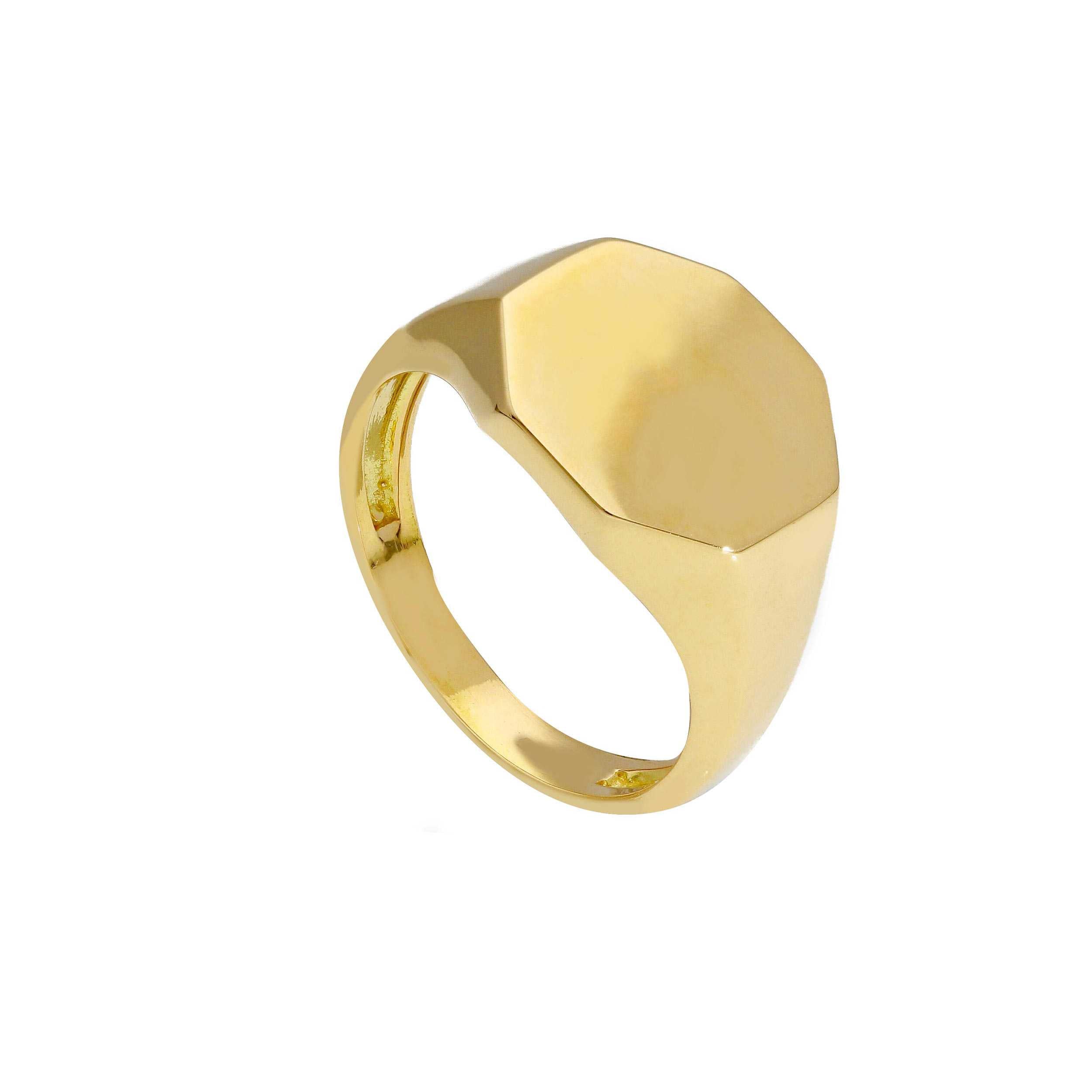 Herrenring 18 Karat Gold - 750 Goldring für Männer - 256078