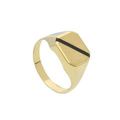 Bague homme en or 18 carats – Bague en or 750 pour homme - 268199