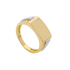 Bague homme en or 18 carats – Bague en or 750 pour homme - 270583