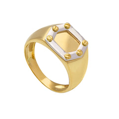 Bague homme en or 18 carats – Bague en or 750 pour homme - 276046