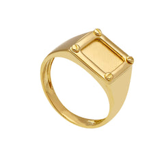 Bague homme en or 18 carats – Bague en or 750 pour homme - 276047