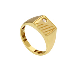 Bague homme en or 18 carats – Bague en or 750 pour homme - 277728