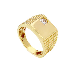 Bague homme en or 18 carats – Bague en or 750 pour homme - 277729