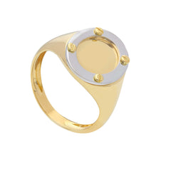 Bague homme en or 18 carats – Bague en or 750 pour homme - 281016