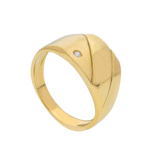 Bague homme en or 18 carats – Bague en or 750 pour homme - 281018