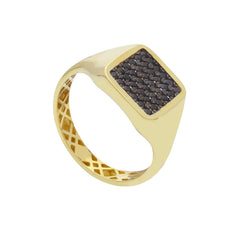 Bague homme en or 18 carats – Bague en or 750 pour homme - 281691