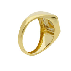 Bague homme en or 18 carats – Bague en or 750 pour homme - 282153