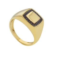 Bague homme en or 18 carats – Bague en or 750 pour homme - 282154