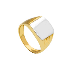 Bague homme en or 18 carats – Bague en or 750 pour homme - 283542