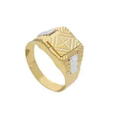 Herrenring 18 Karat Gold – 750 Goldring für Männer - 284154