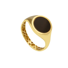 Bague homme en or 18 carats – Bague en or 750 pour homme - 277725