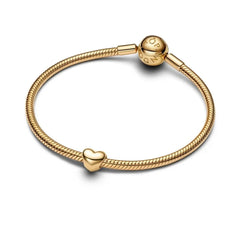 Herz 14 Karat vergoldeter Mini-Charm - 763998C00