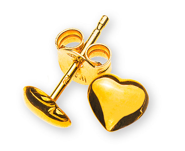Herz Ohrstecker 18 Karat Gelbgold - OGO1018