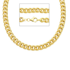 Chaîne gourmette creuse en or 18 carats - bijou unisexe classique - VGL160GG50