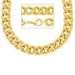 Chaîne gourmette creuse en or 18 carats - bijou unisexe classique - VGL250GG