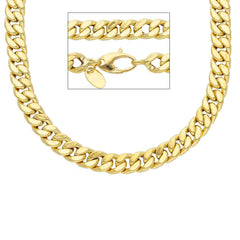 Hohle Panzerkette aus 18 Karat Gold – Unisex Schmuckklassiker - VGT518GG