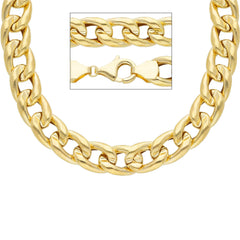 Chaîne gourmette creuse en or 18 carats - VGI250GG