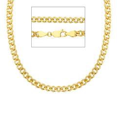 Hohle Panzerkette aus 18 Karat Gold - VGQ120GG