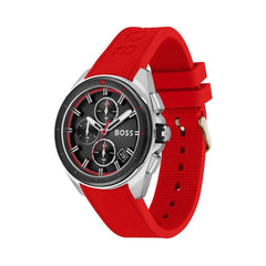 Hugo Boss Volane Chronograph 44mm Herrenuhr in Schwarz, Rot - 1513959