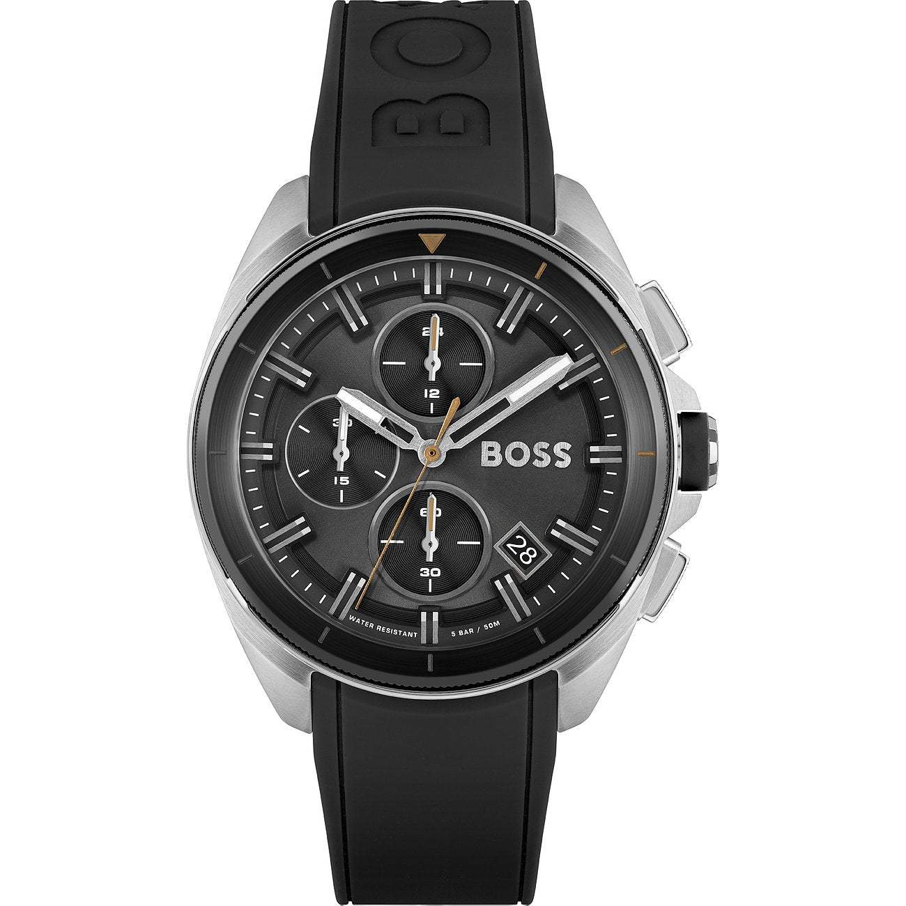 Hugo Boss Volane Chronograph 44mm Uhr Schwarz Edelstahl