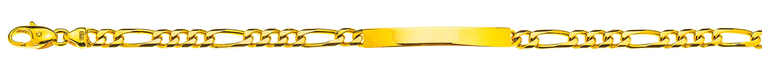 Figaro ID-Bracelet Gelbgold 750