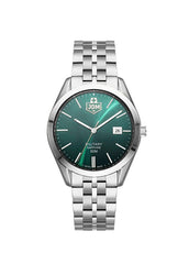 JDM Militär Interlaken Herrenuhr aus silbernem Stahl - JDM-WG023-01