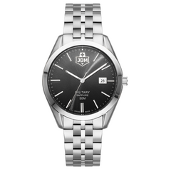 JDM Militär Interlaken Herrenuhr mit schwarzem Sonnenstrahl - JDM-WG023-03