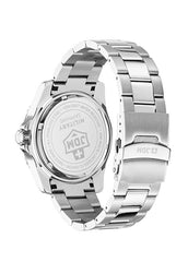 JDM Militär Sapphire Herrenuhr aus metallisch grauem Stahl - JDM-WG022-01