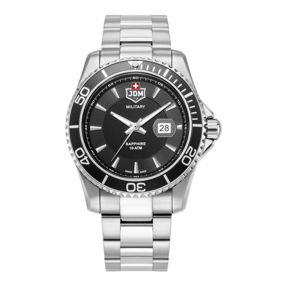 JDM Militär Sierra Schwarze Herrenuhr - JDM-WG022-03