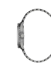 JDM Militär Wingman Herrenuhr aus schwarzem Stahl - JDM-WG028-02