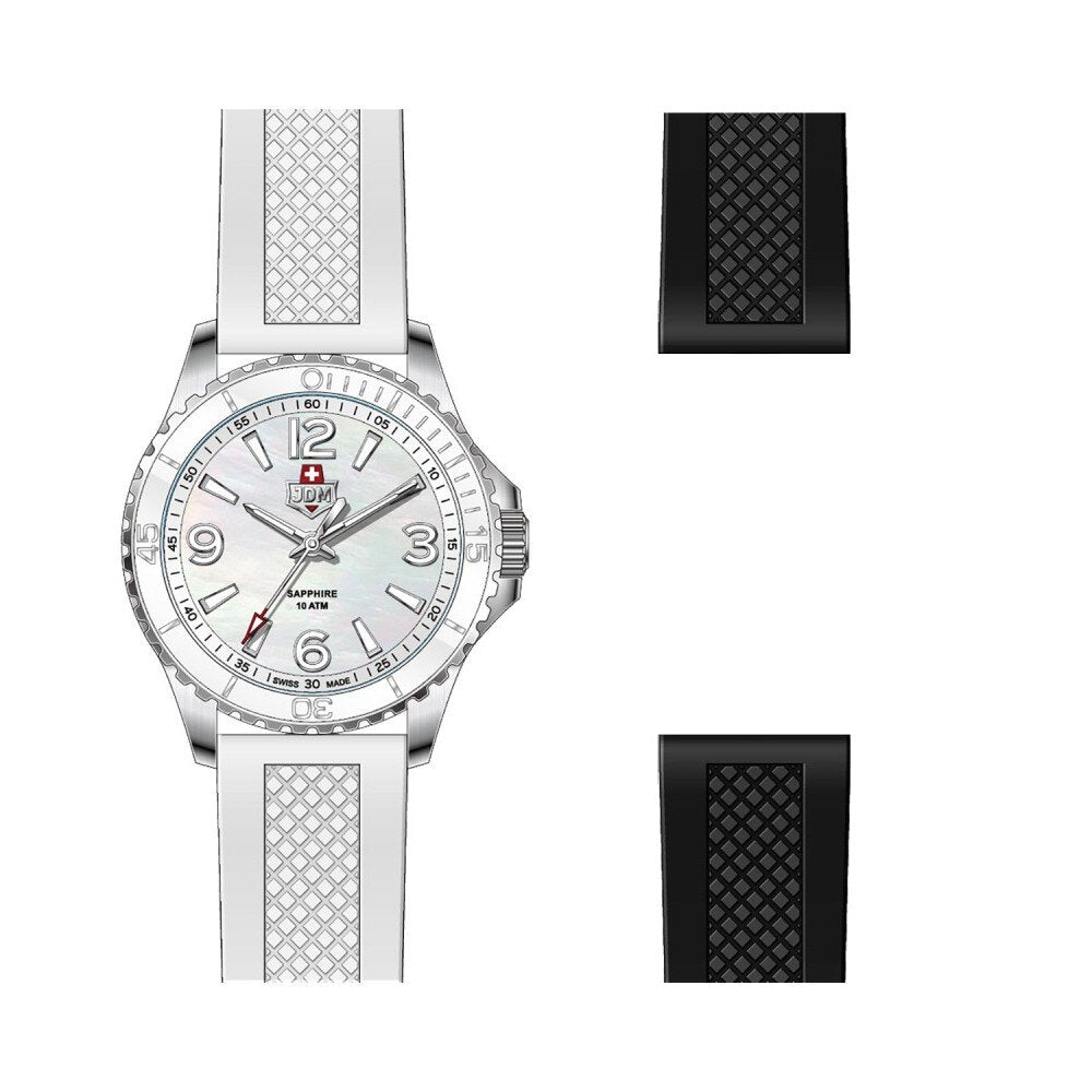 JDM Military Armbanduhr - Damen - Quarz - Jade - JDM-WL031-01