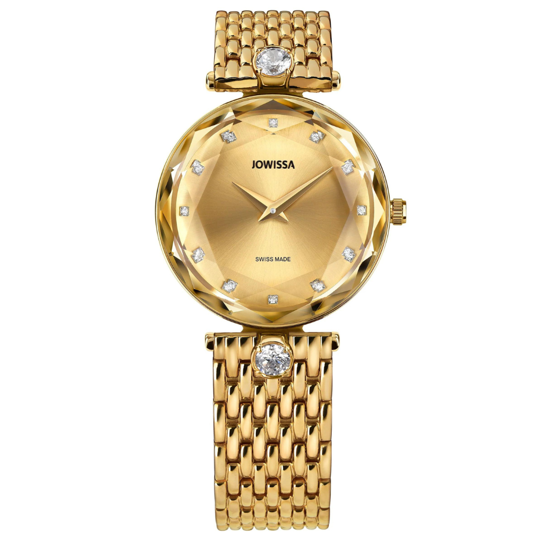 Jowissa Facet Brilliant Schweizer Damenuhr Gold - J5.841.M