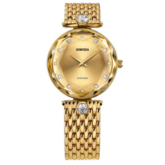 Jowissa Facet Brilliant Schweizer Damenuhr Gold - J5.841.M