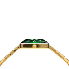 Jowissa Facet Princess Schweizer Damenuhr in Gold, Grün - J8.067.M