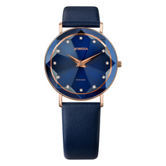 Jowissa Facet Schweizer Damenuhr Blau - J5.608.L