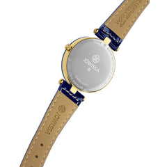 Jowissa Facet Strass Schweizer Damenuhr in Blau - J5.617.M
